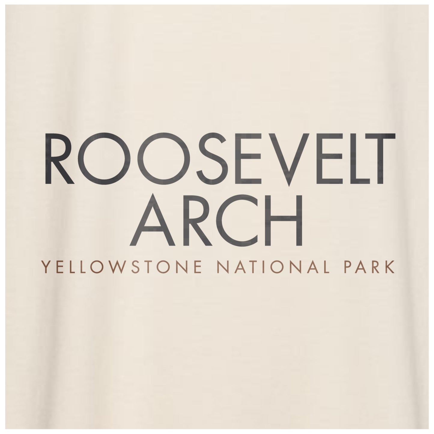 Yellowstone National Park (Roosevelt Arch) - Comfort Colors Heavyweight T-Shirt
