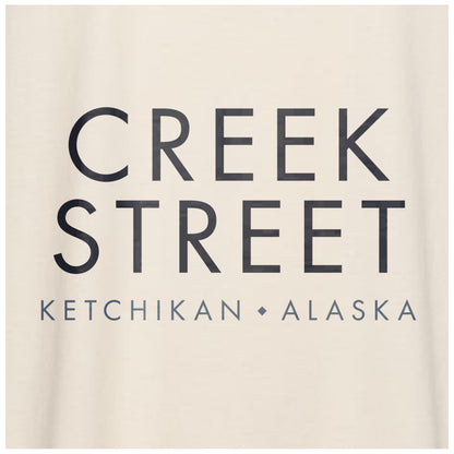 Creek Street Ketchikan Alaska - Comfort Colors Heavyweight T-Shirt
