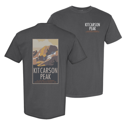 Kit Carson Peak, Colorado - Comfort Colors Heavyweight T-Shirt