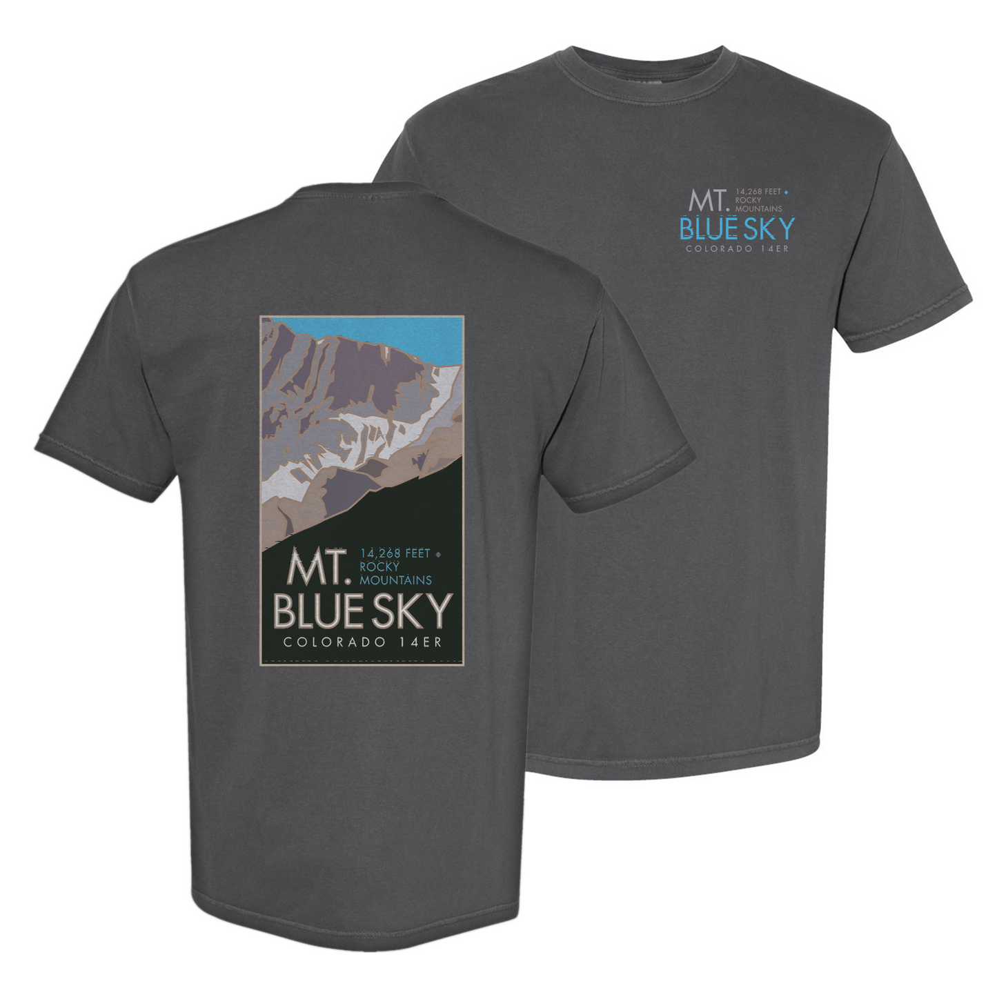 Mt. Blue Sky, Colorado - Comfort Colors Heavyweight T-Shirt