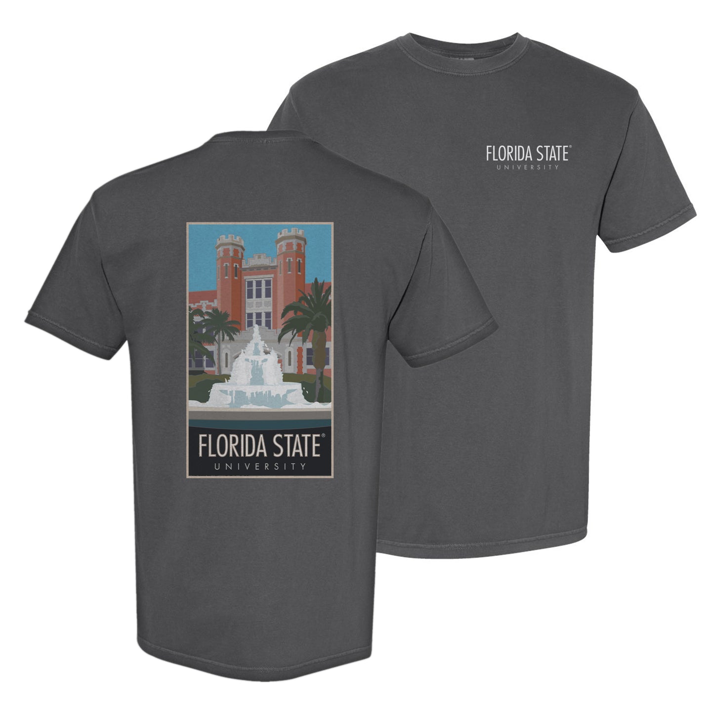 Florida State Westcott Fountain - Comfort Colors Heavyweight T-Shirt