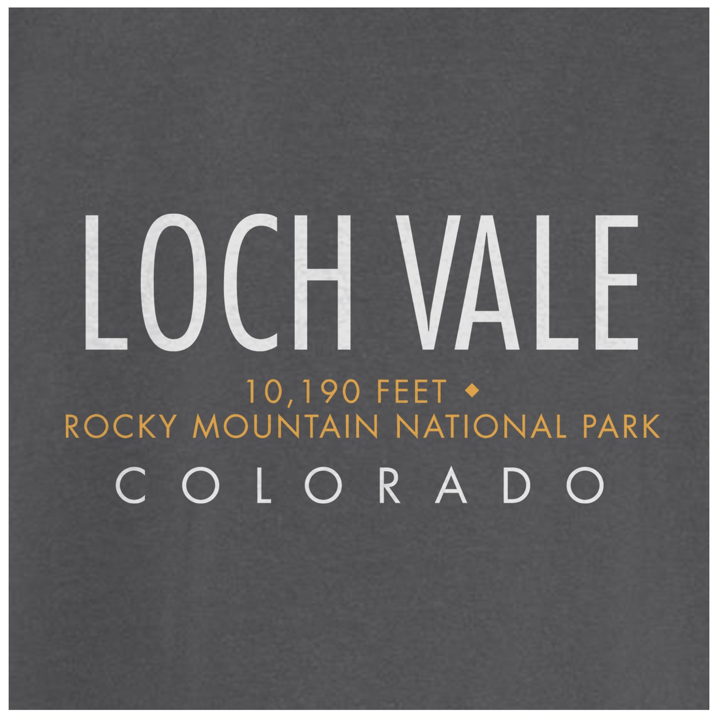 Loch Vale, Rocky Mountain National Park, Colorado - Comfort Colors Heavyweight T-Shirt