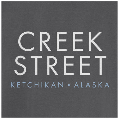 Creek Street Ketchikan Alaska - Comfort Colors Heavyweight T-Shirt