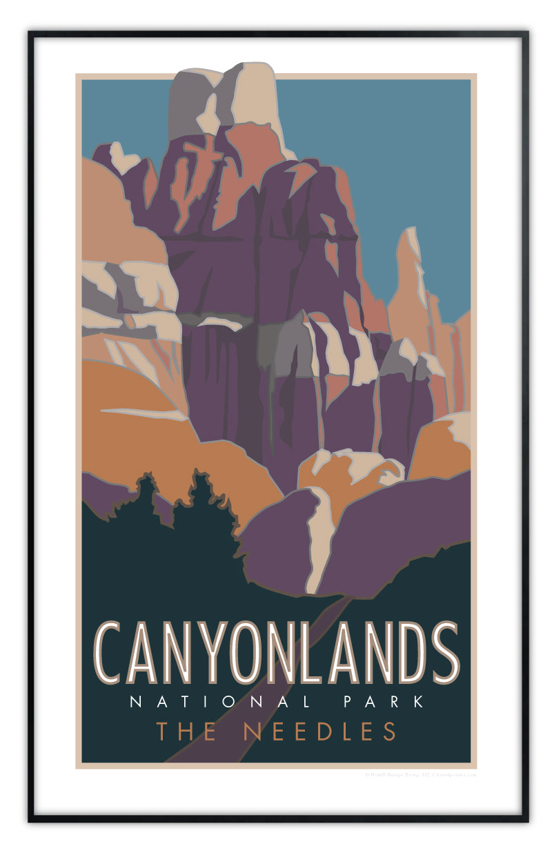 Canyonlands National Park, Utah - The Needles - Poster