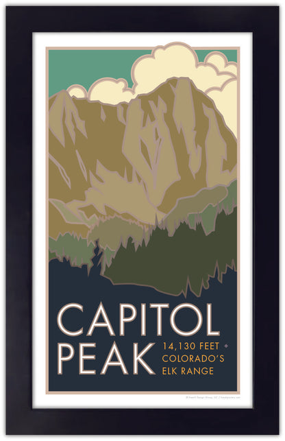 Capitol Peak, Colorado - Colorado 14er - Poster