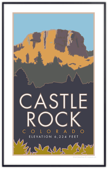 Castle Rock, Colorado - Poster