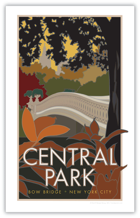 Central Park (Bow Bridge), New York City - Poster