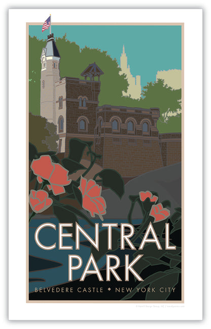 Central Park (Belvedere Castle), New York City - Poster