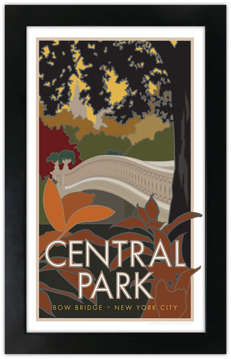 Central Park (Bow Bridge), New York City - Poster