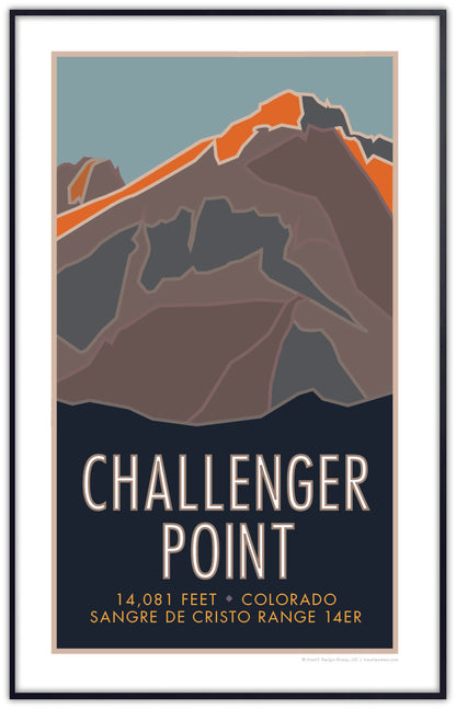 Challenger Point, Colorado - Colorado 14er - Poster