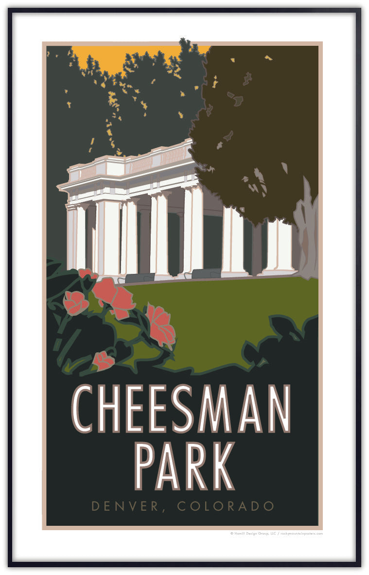 Cheesman Park, Denver, Colorado - Poster