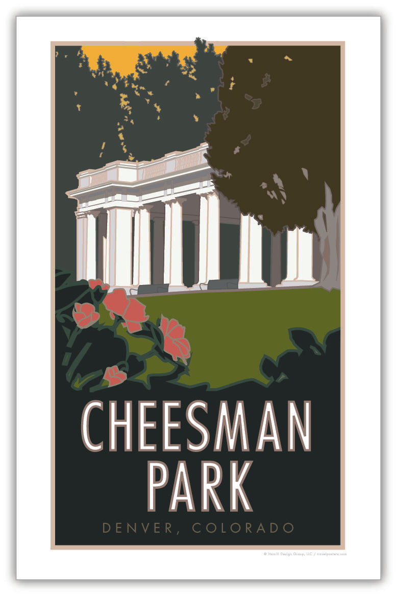 Cheesman Park, Denver, Colorado - Poster