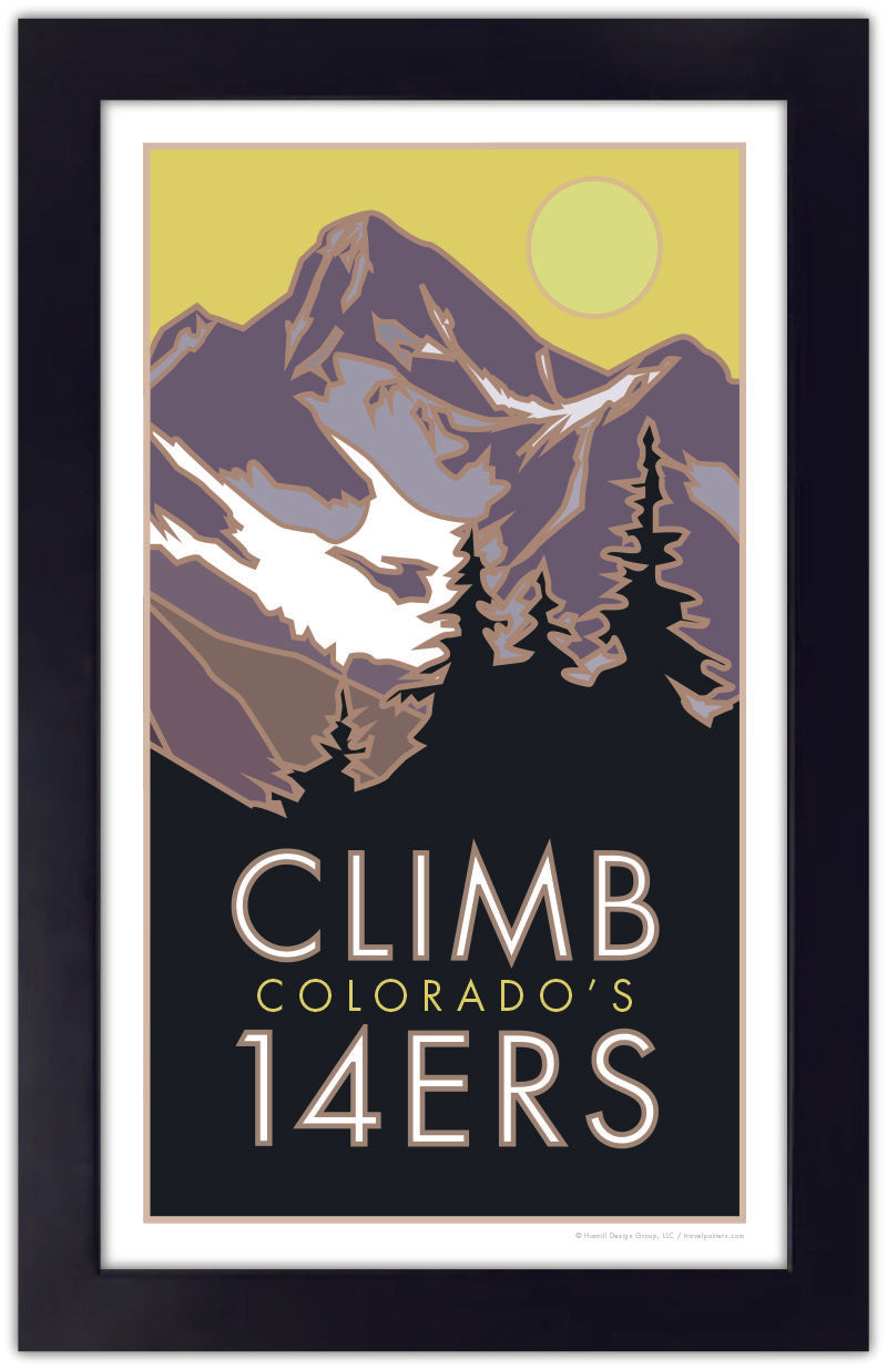 Climb Colorado's 14ers - Poster