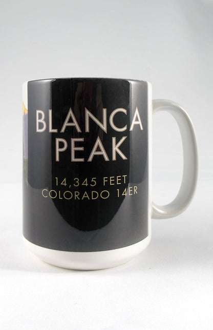 Blanca Peak, Colorado - Colorado 14er - 15oz. Ceramic Mug