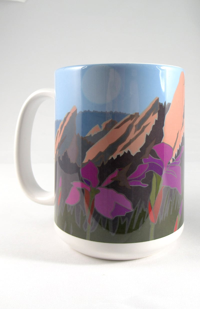 Boulder Iris, Colorado - 15oz. Ceramic Mug