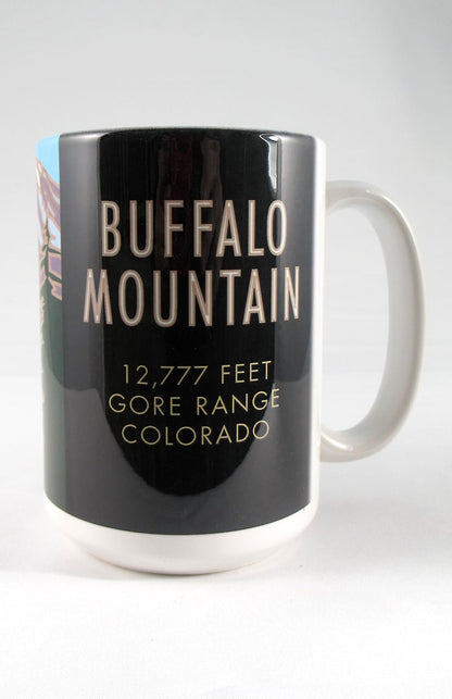 Buffalo Mountain, Summit County Colorado - 15oz. Ceramic Mug