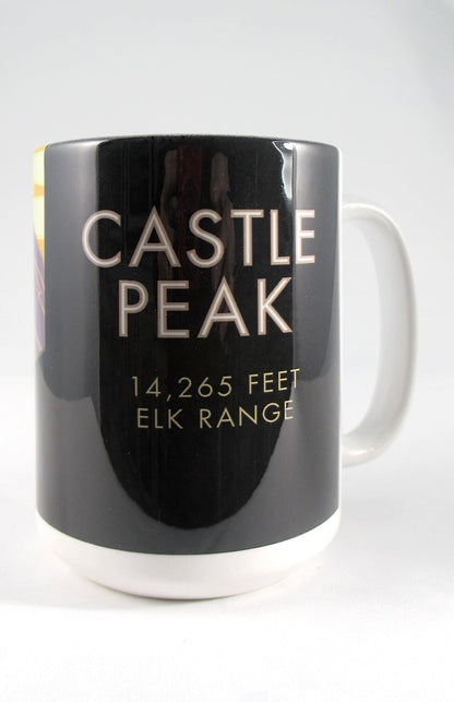 Castle Peak, Colorado - Colorado 14er - 15oz. Ceramic Mug