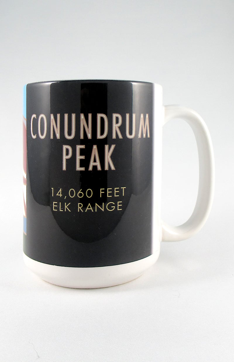 Conundrum Peak, Colorado - Colorado 14er - 15oz. Ceramic Mug