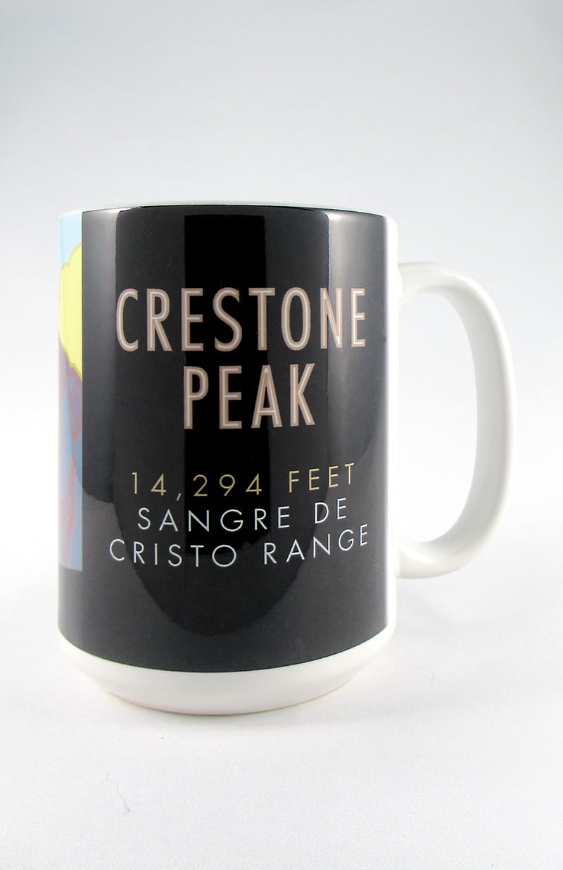 Crestone Peak, Colorado - Colorado 14er - 15oz. Ceramic Mug