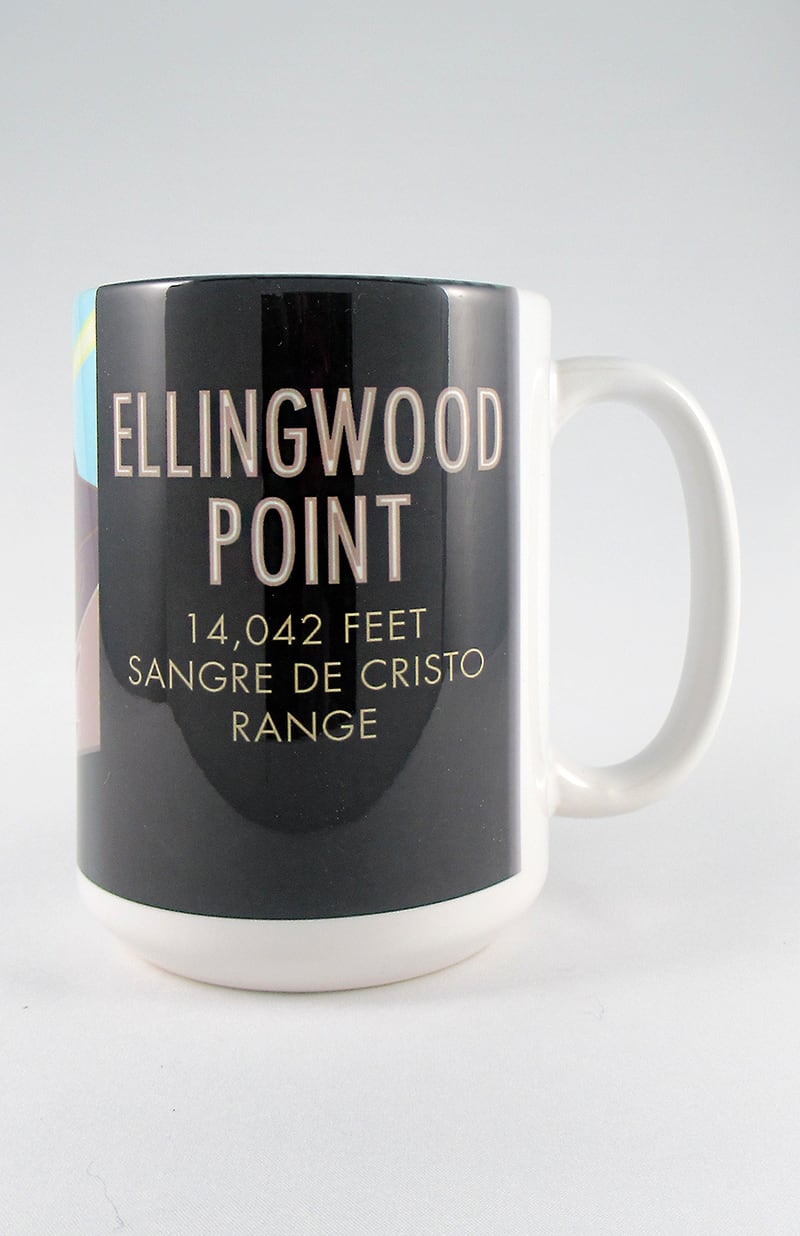 Ellingwood Point, Colorado - Colorado 14er - 15oz. Ceramic Mug