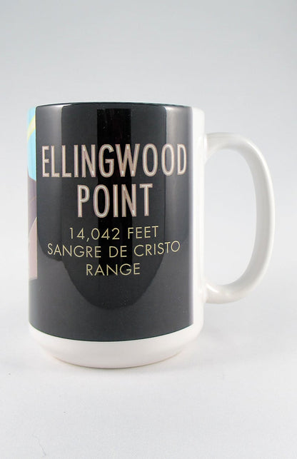 Ellingwood Point, Colorado - Colorado 14er - 15oz. Ceramic Mug