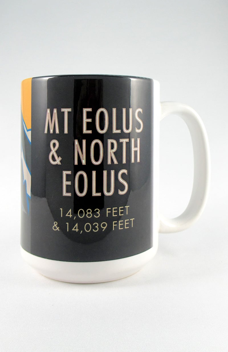 Mt Eolus, Colorado - Colorado 14er - 15oz. Ceramic Mug