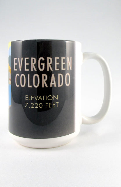 Evergreen, Colorado - 15oz. Ceramic Mug