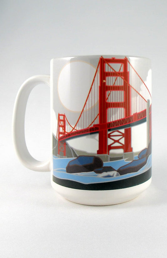 Golden Gate Bridge 2, San Francisco, California - 15oz. Ceramic Mug