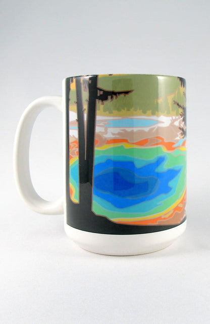 Grand Prismatic Spring, Yellowstone National Park, Wyoming - 15oz. Ceramic Mug