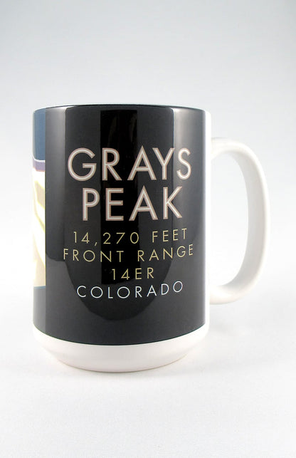 Grays Peak, Colorado - Colorado 14er - 15oz. Ceramic Mug