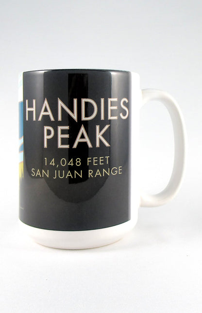 Handies Peak, Colorado - Colorado 14er - 15oz. Ceramic Mug