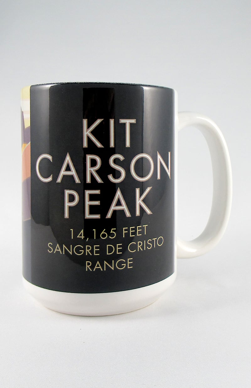 Kit Carson Peak, Colorado - Colorado 14er - 15oz. Ceramic Mug