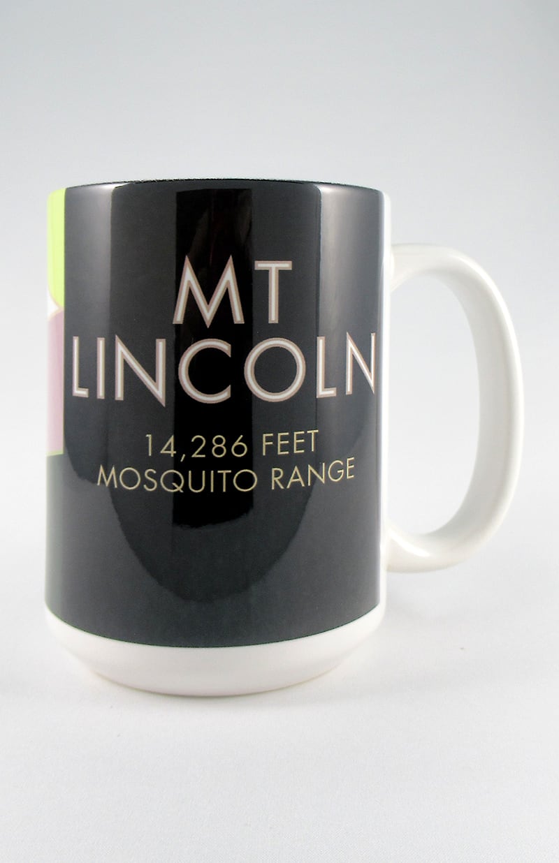 Mt. Lincoln, Colorado - Colorado 14er - 15oz. Ceramic Mug