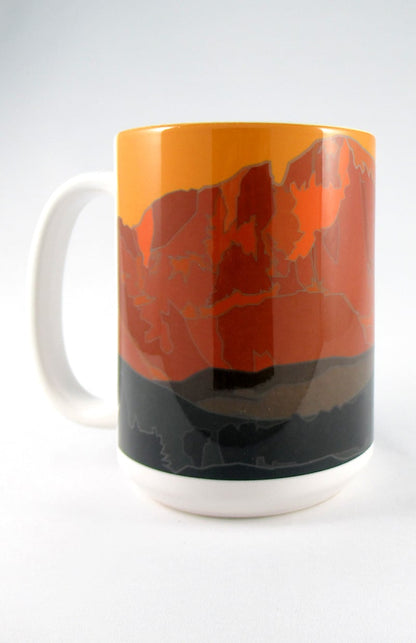 Longs Peak 3 (Dusk), Colorado - Colorado 14er - 15oz. Ceramic Mug