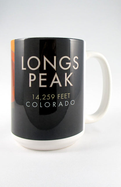 Longs Peak 3 (Dusk), Colorado - Colorado 14er - 15oz. Ceramic Mug