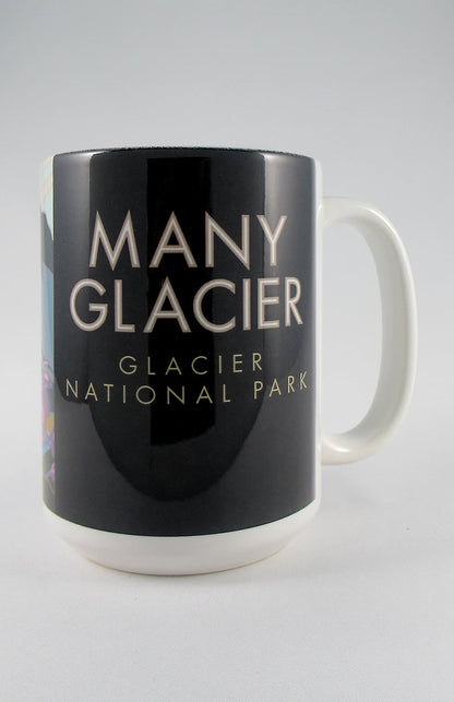 Many Glacier (Glacier National Park) Montana - 15oz. Ceramic Mug