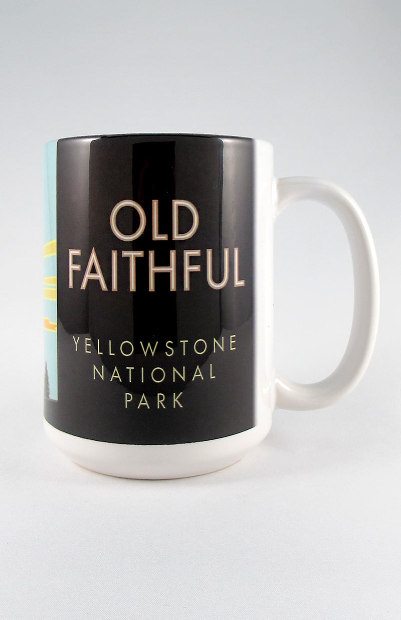 Old Faithful, Yellowstone National Park, Wyoming - 15oz. Ceramic Mug