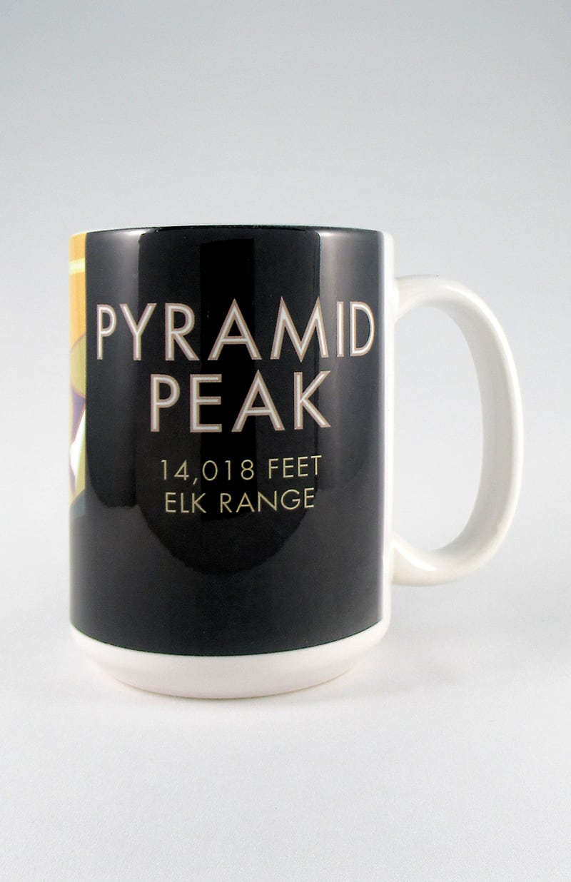 Pyramid Peak, Colorado - Colorado 14er - 15oz. Ceramic Mug