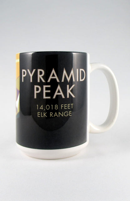 Pyramid Peak, Colorado - Colorado 14er - 15oz. Ceramic Mug