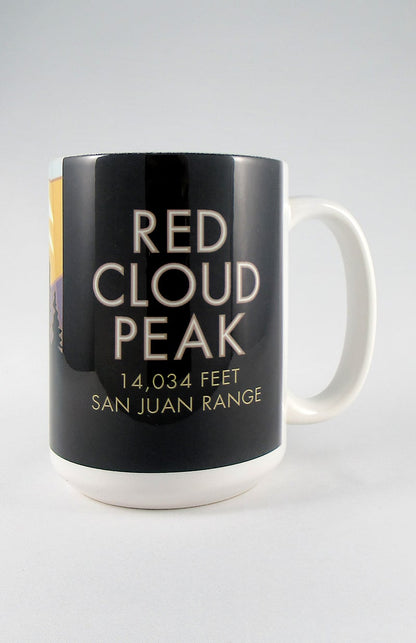 Red Cloud Peak, Colorado - Colorado 14er - 15oz. Ceramic Mug