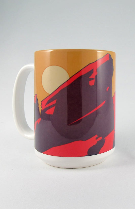 Red Rocks 1 (moon), Colorado - 15oz. Ceramic Mug