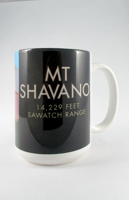 Mt. Shavano, Colorado - Colorado 14er - 15oz. Ceramic Mug