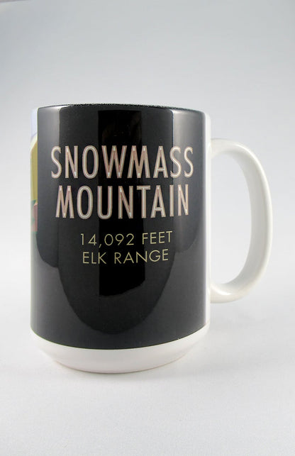 Snowmass Mountain, Colorado - Colorado 14er - 15oz. Ceramic Mug