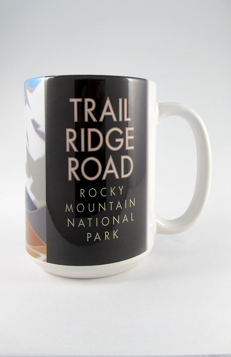 Trail Ridge Road 1 (Rocky Mountain National Park), Colorado - 15oz. Ceramic Mug