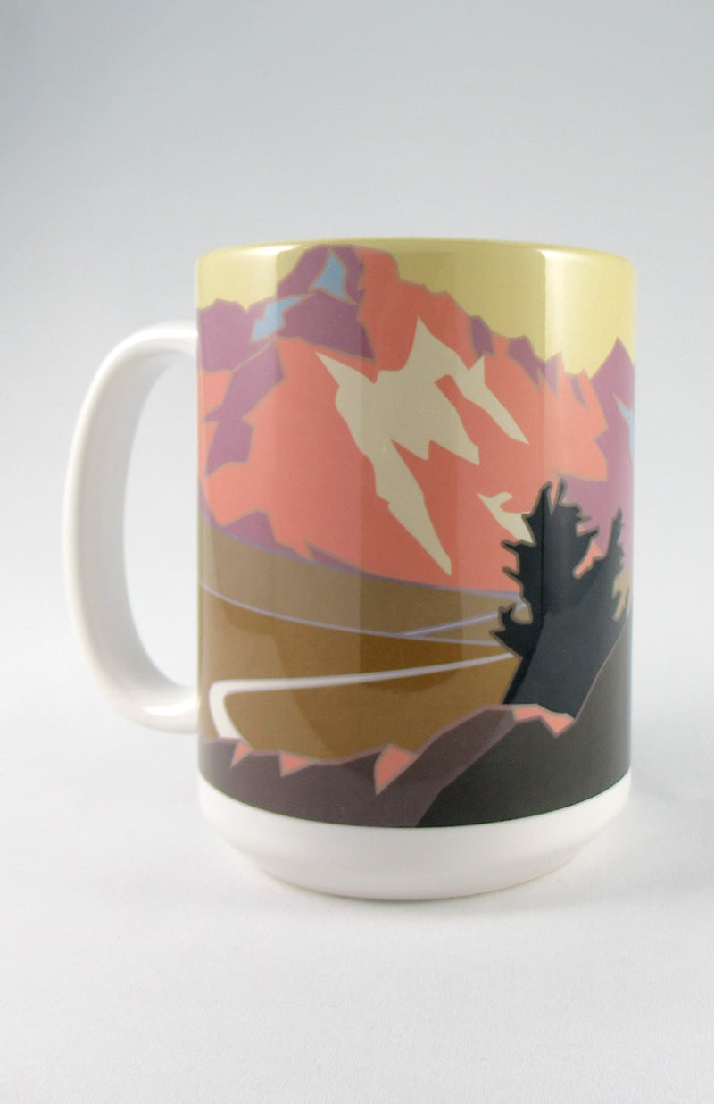 Trail Ridge Road 2 (Rocky Mountain National Park), Colorado - 15oz. Ceramic Mug