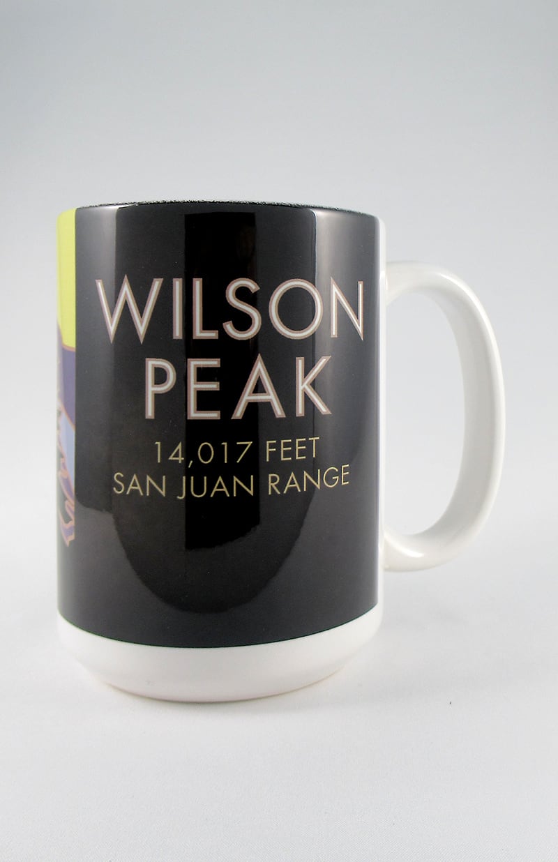 Wilson Peak, Colorado - Colorado 14er - 15oz. Ceramic Mug