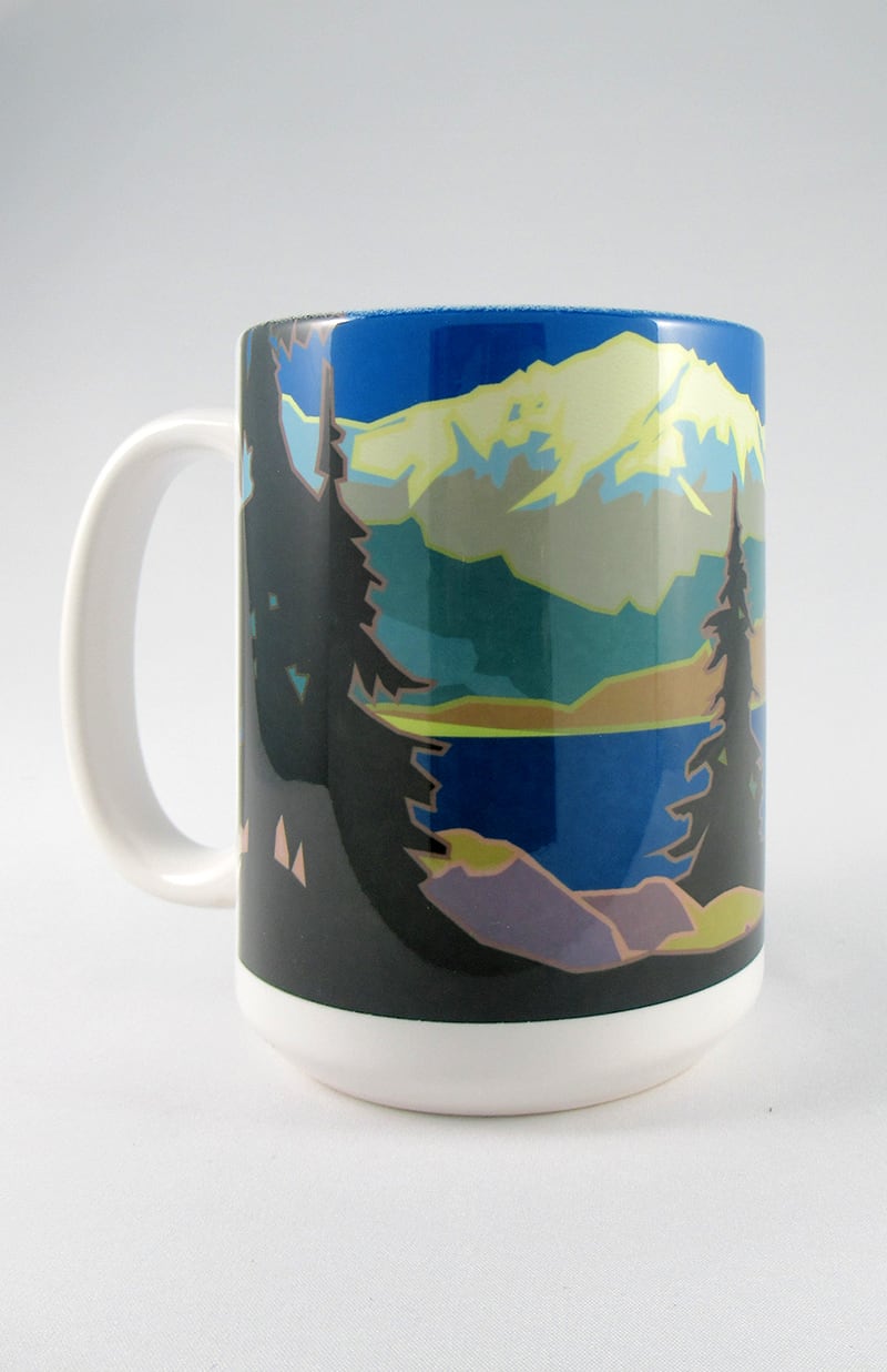 Yellowstone Lake, Yellowstone National Park, Wyoming - 15oz. Ceramic Mug