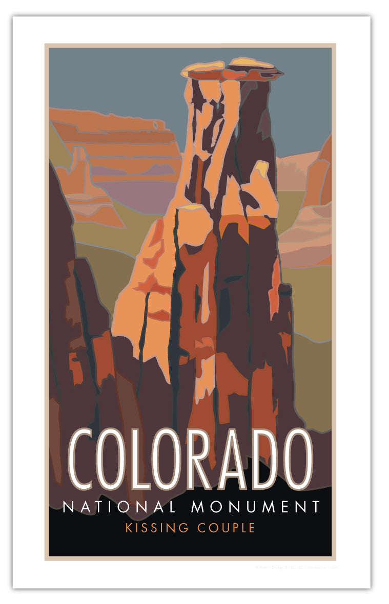 Colorado National Monument #3 (Kissing Couple) - Poster