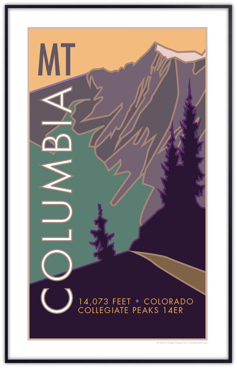 Mount Columbia, Colorado - Colorado 14er - Poster