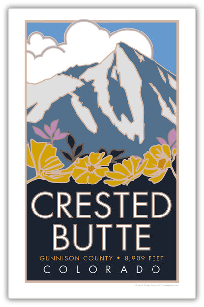 Crested Butte (Flowers), Colorado - Poster